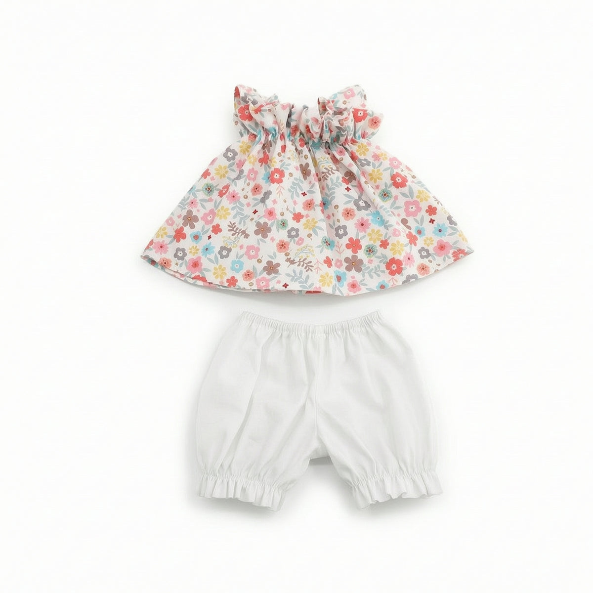 Doll Dress with Bloomers Sleeveless 60cm Doll Clothes Ruffled Dress Set for Hobbyists, Shelf Display