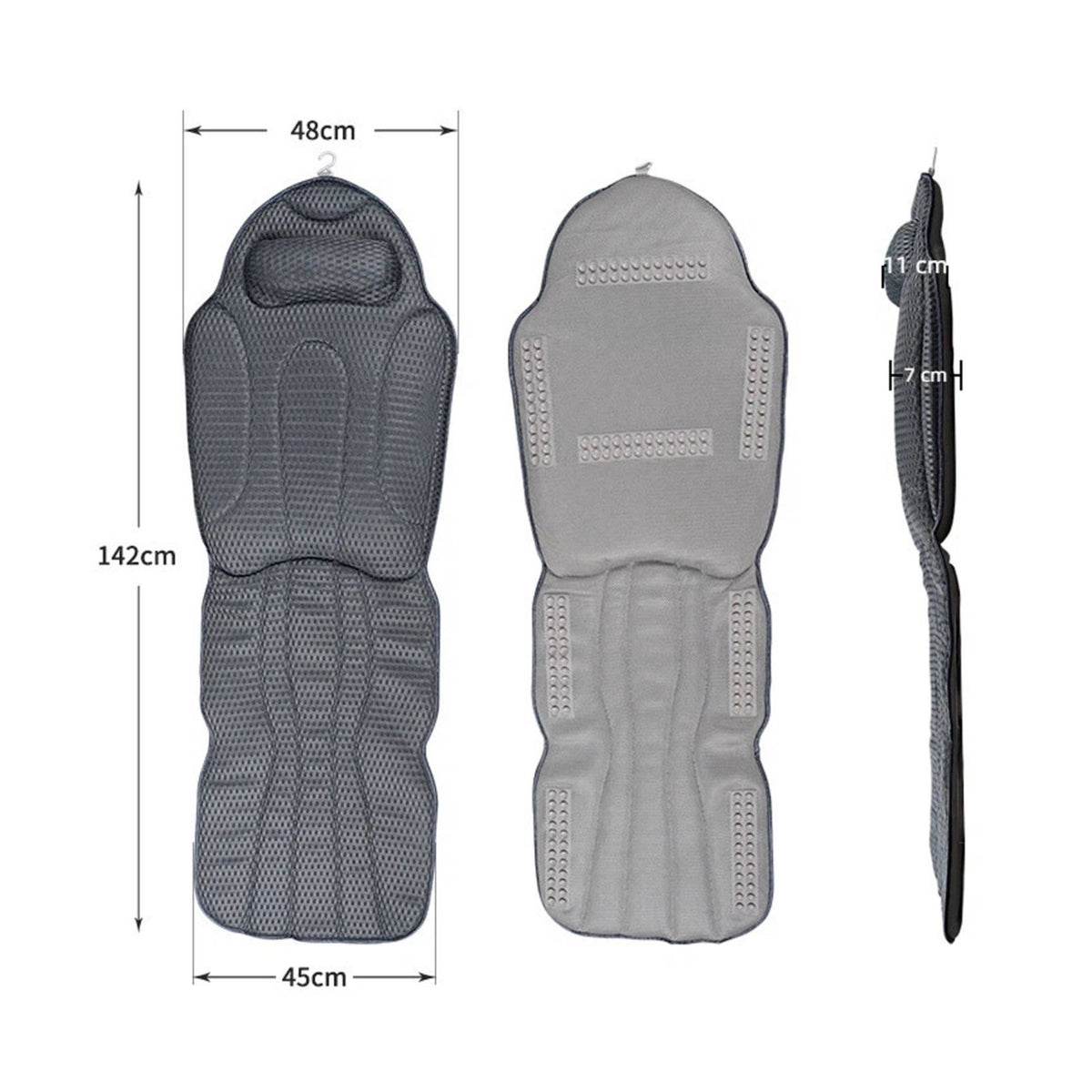 Spa Bath Mat with Headrest Skin-Friendly Material Full Body Bath Pillow