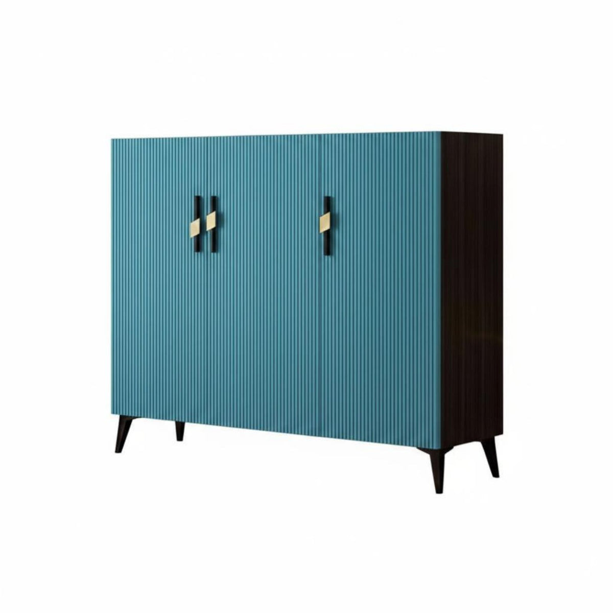 Fluted Door Tipping Cabinet Light Luxury and aesthetic Shoe Organizer Space-Saving Slim outline for Design connoisseurs, Foyer
