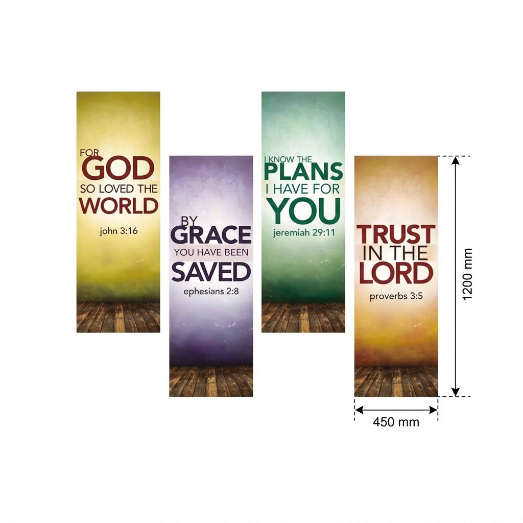 4pcs Easter Porch Banners Easter Door Decorations Porch Sign for Indoor Outdoor Party Photo Backdrop Door Couplet