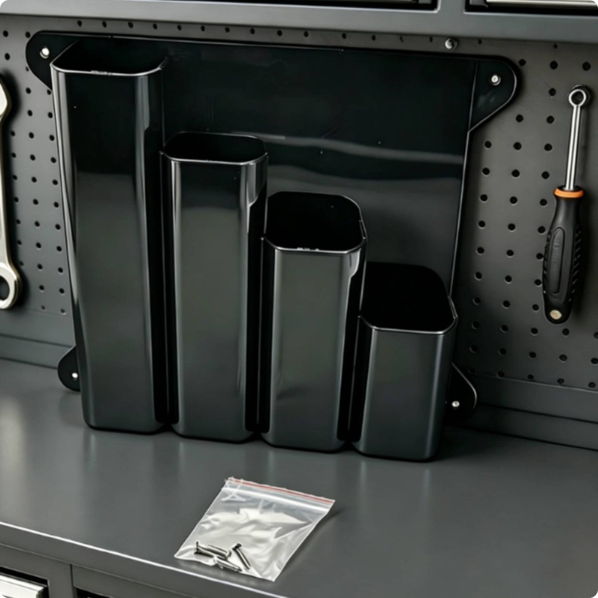 Wall Mounted Zip Tie Organizer Easy to Install for Workshop