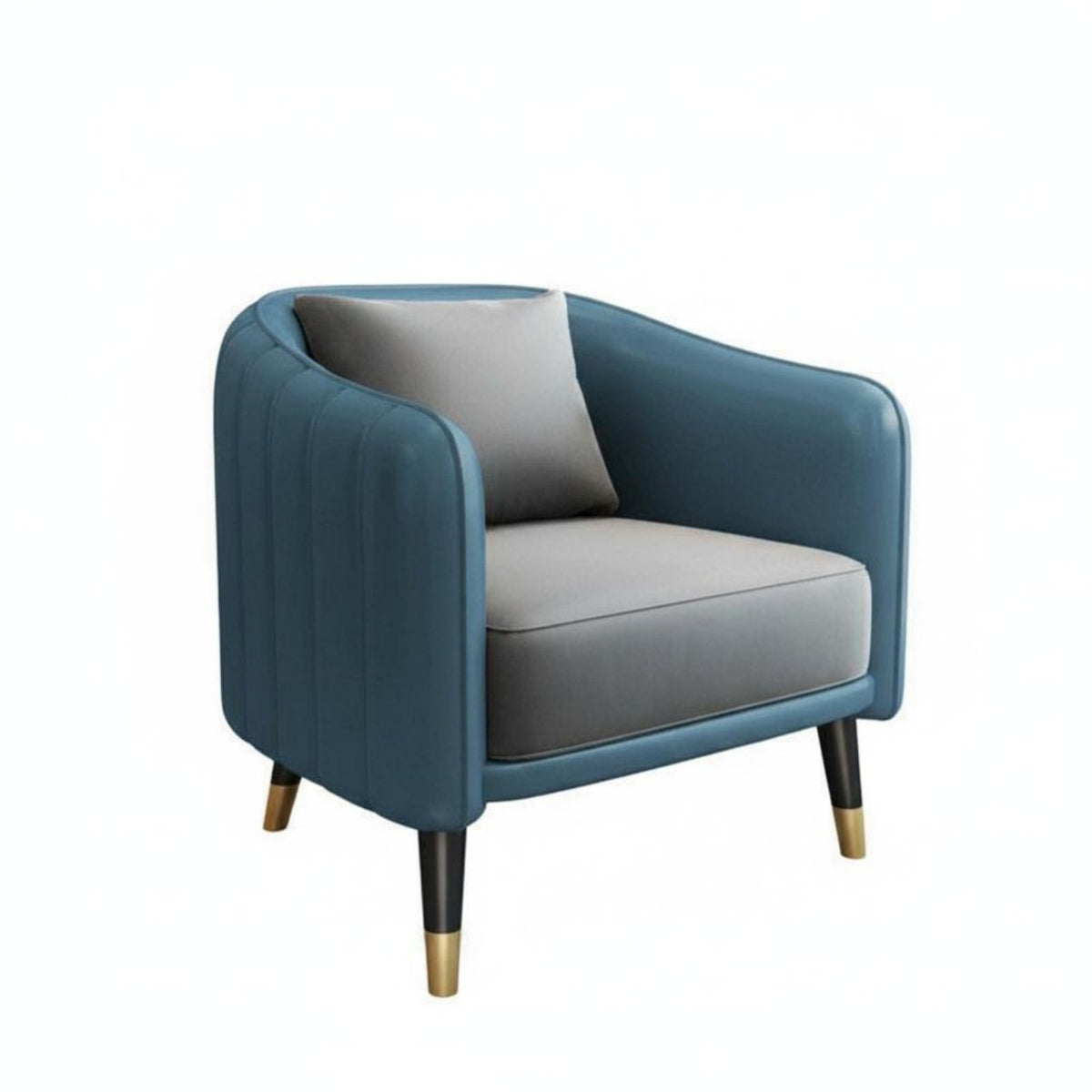 5 Pieces circular table with 4 Upholstered Chairs Comfortable Seating Reception Furniture plushLike Upholstery Curved Backrest