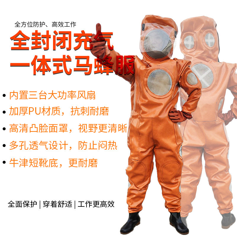 Full-Sealed Inflatable One-Piece Wasp Suit, Thickened PU Material