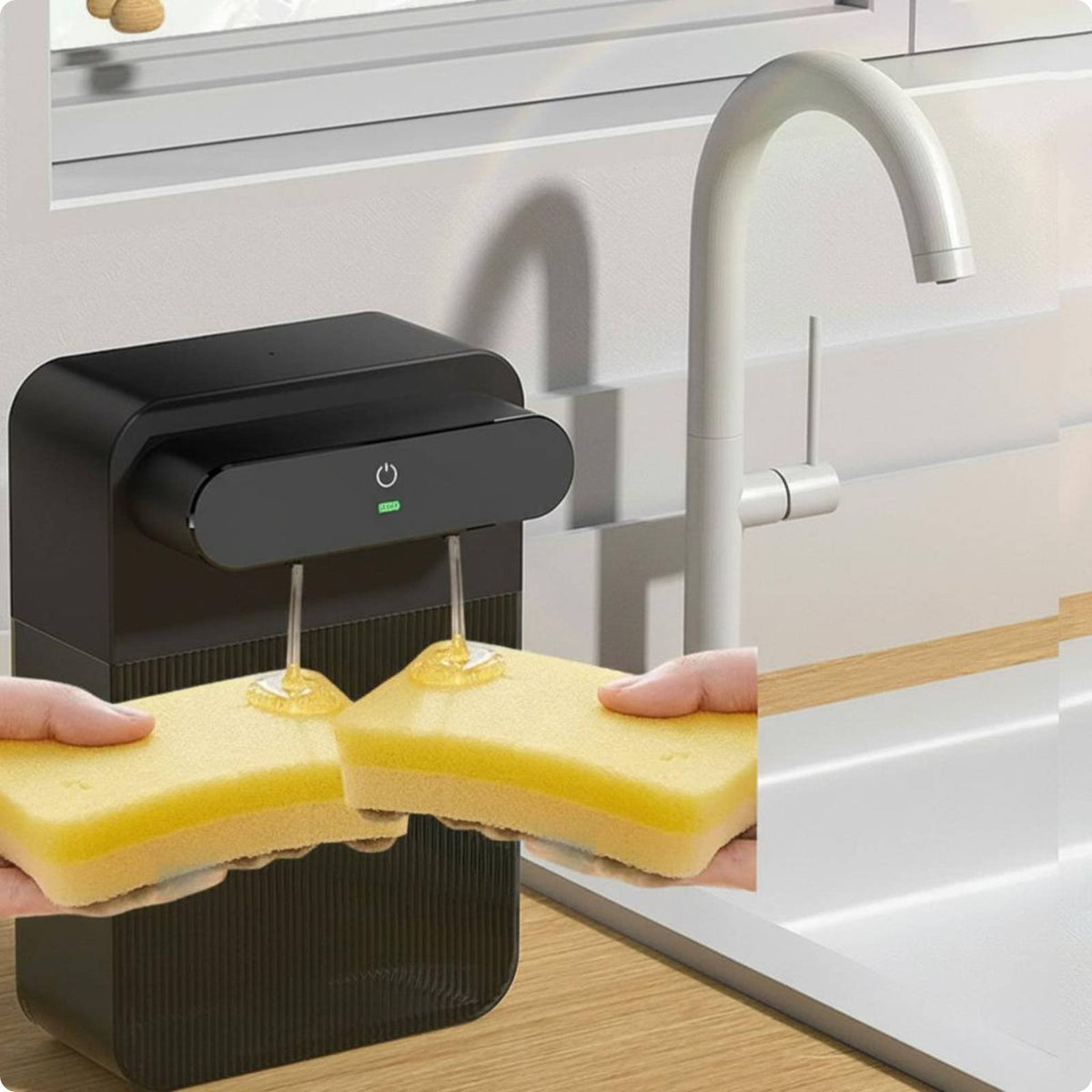 Two-Head Head Soap Dispenser Electric Touchless Foaming Dispenser Smart Sensor