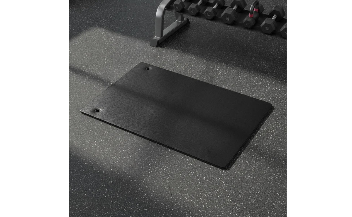 8mm Thick Exercise Mat with Eyelets Washable Hanging Exercise Mat Reinforced Dense for Yogis