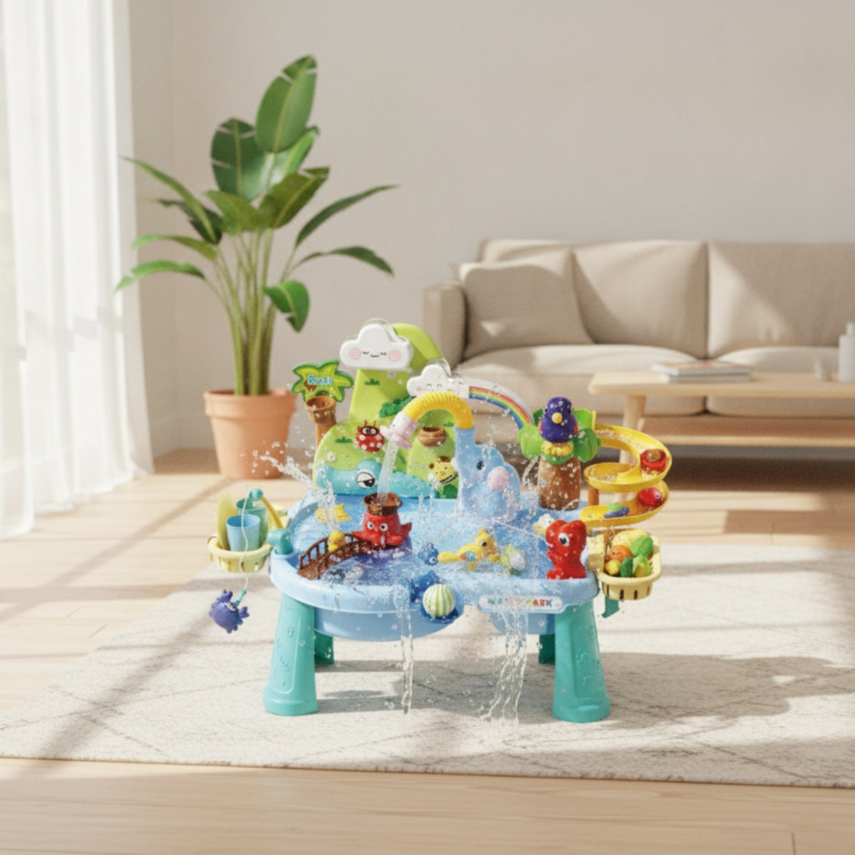 Young Children Sensory Water Table Elephant Water Table Channel Design Animal Themed for Kids