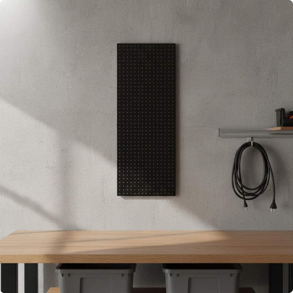 Rust-Resistant Stainless Steel Pegboard Heavy-Duty Tool Hanging Board Powder-Coated for Workshop, Garage