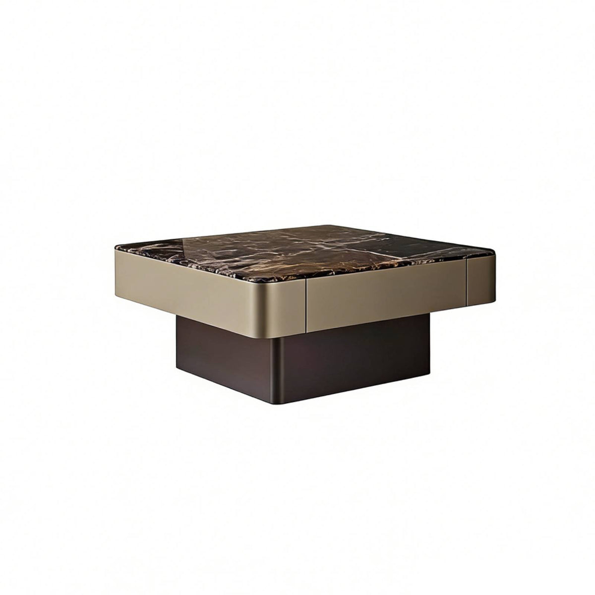 Marble Pattern Top Rectangular Wooden Stand with Drawers Minimalist Design Tea Table Modern design Living Room Furniture Ample Storage Space for Apartment Dwellers, Homeowners, Interior Decorators, Home, Lounge Area
