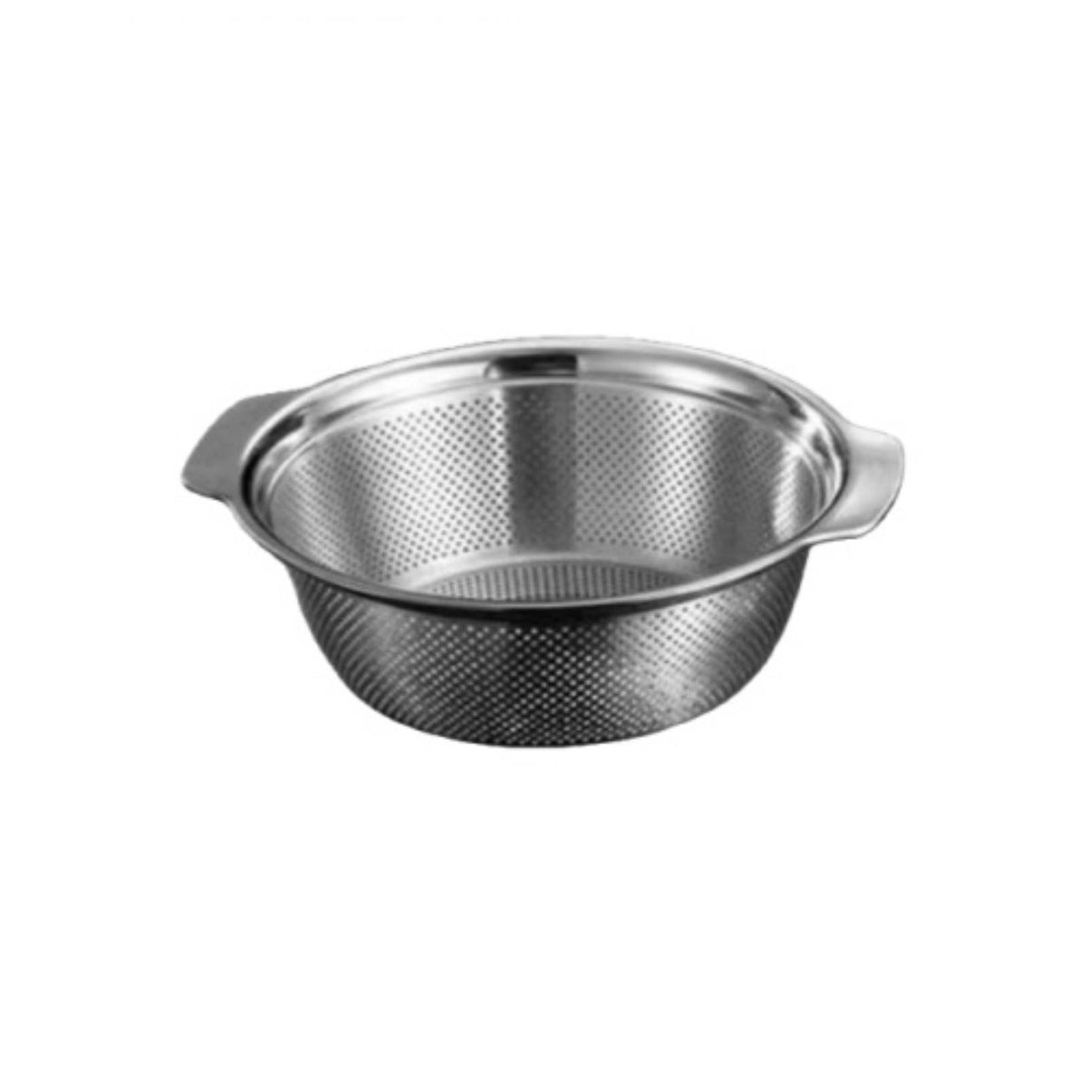 Stainless Steel Strainer Basket with Handle Rust-Resistant Perforated Basket with Handles Easy to Clean Basin Colander Heavy-Duty for Home Cooks, Students, Kitchen, Dorm, Rv