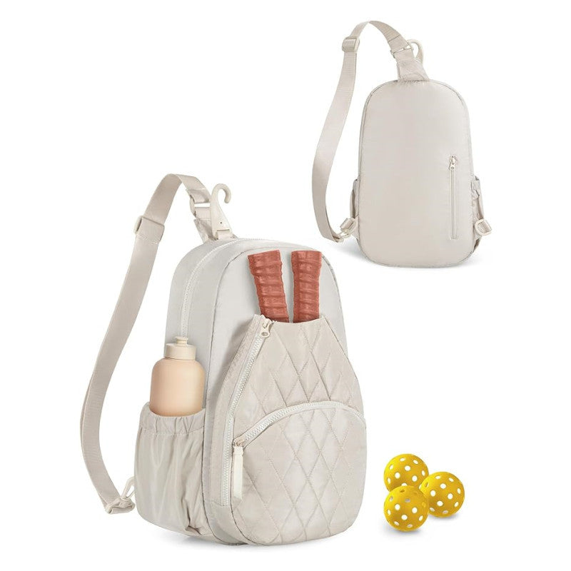 New Tennis Bag Pickleball Backpack Crossbody Pickleball Paddle Bag Lightweight Sports Gear and Travel Racket Bag