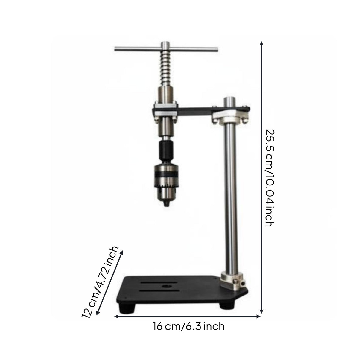 Manual Vertical Tapping Machine High Perpendicularity Benchtop Tapping Fixture Sensitive Feel Workshop Equipment for Machinists, Hobbyists, Garage