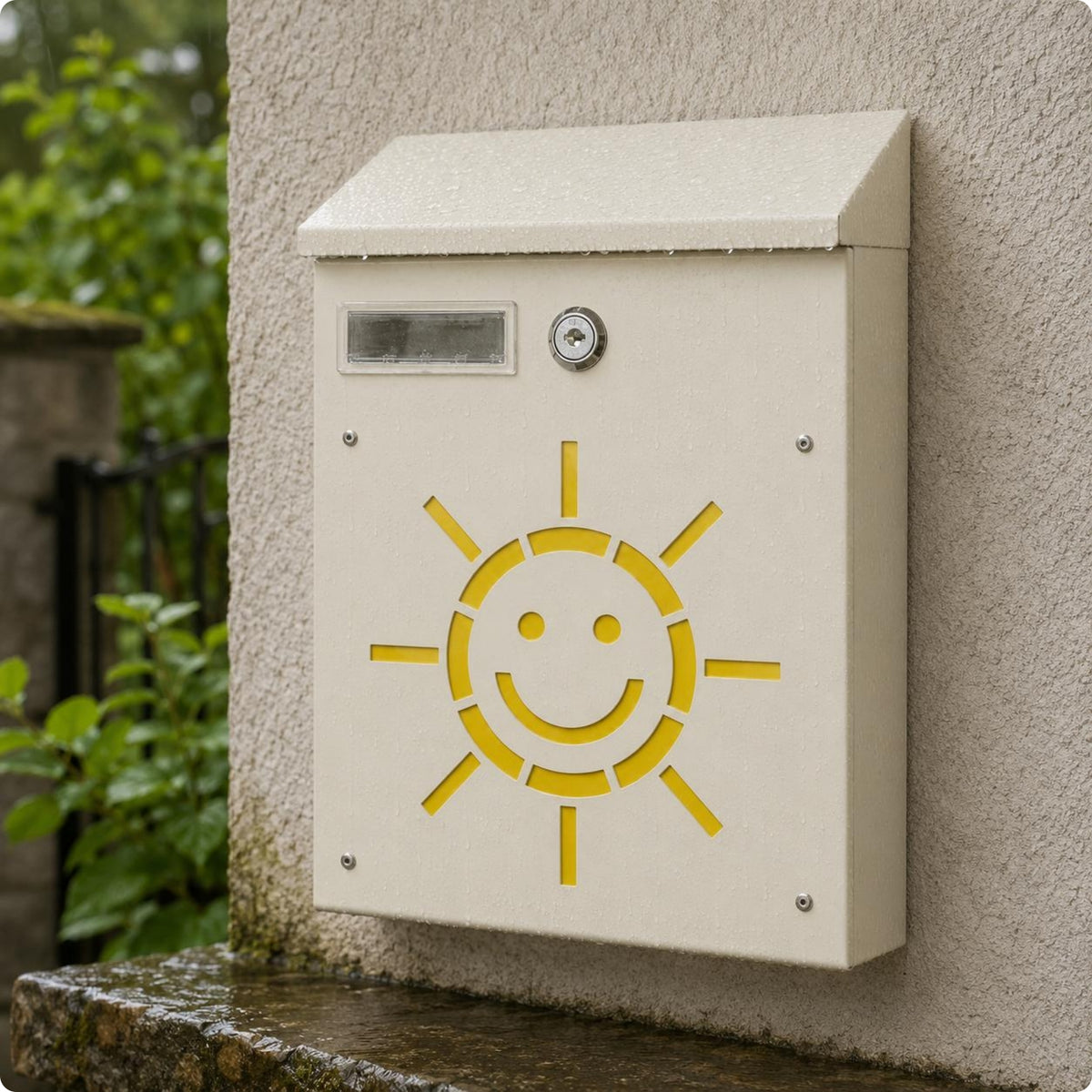 Wall-Mounted Mailbox Long-Lasting Home Fixture Easy to Install