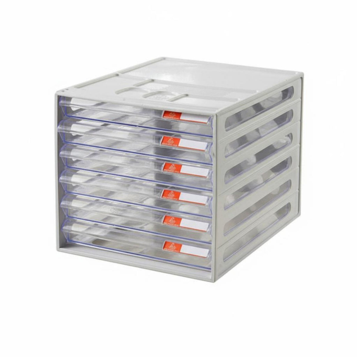 Multi-Layer A4 Paper Cabinet Label Slots Multi-Drawer Storage Unit Non-Slip Base