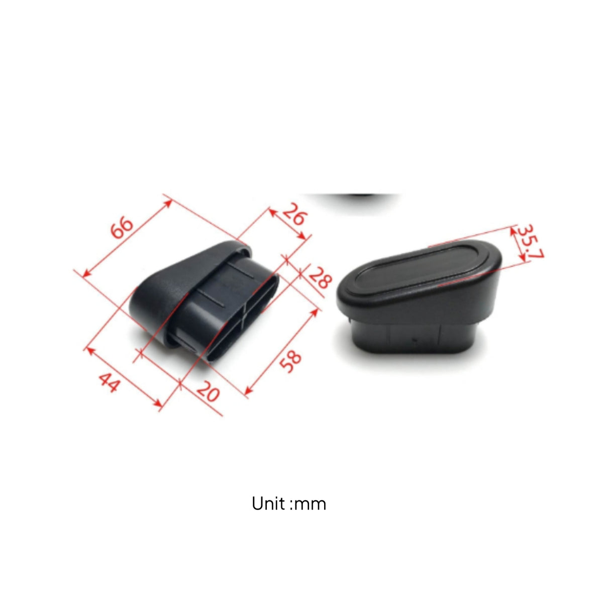 Furniture Accessory Elliptical Tube Plug Smooth Oval Tube Plug Easy Install Matte Finish Floor Protection for Fitness Equipment