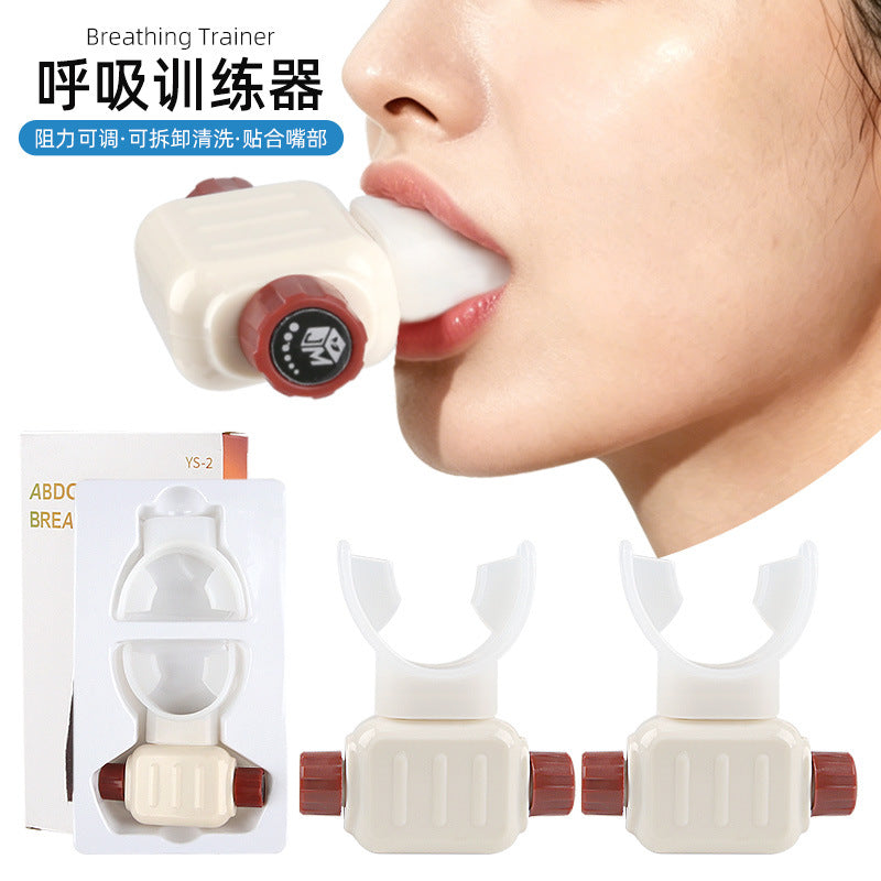 Portable Lung Capacity Abdominal Trainer with Adjustable Resistance for Exercise, Running, Swimming, and Fitness