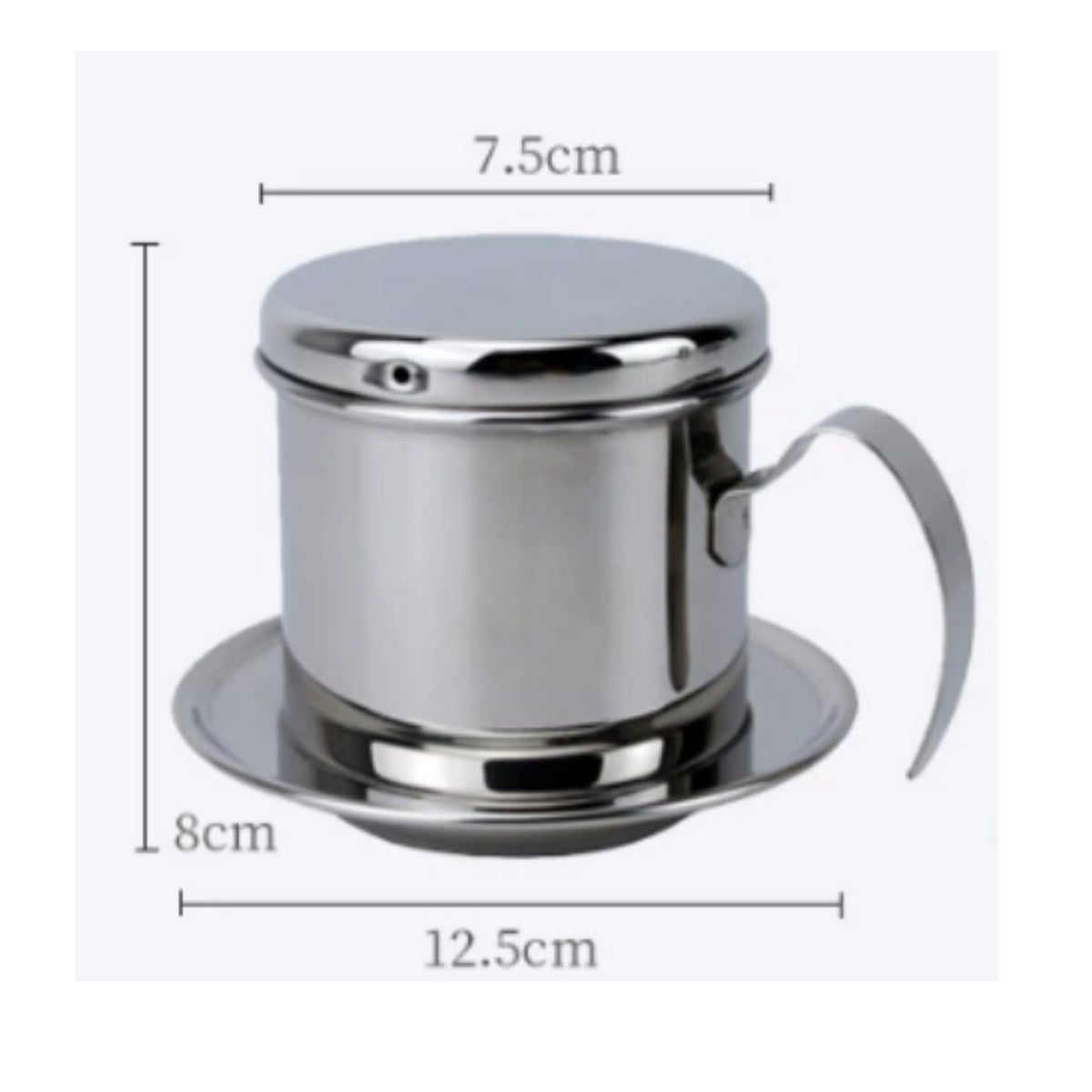 Vietnamese Coffee Dripper Portable Stainless Steel Phin Filter Hand Brewed