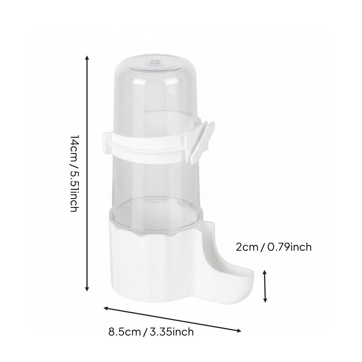 Automatic Bird Water Dispenser Large Capacity Hanging Bird Feeder Thickened Material Pet Supply for Aviary