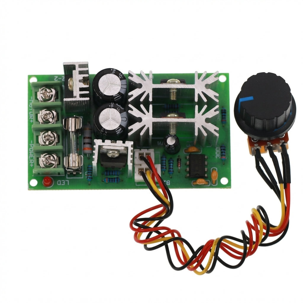 Adjustable Speed DC Motor Controller, 60V DC Motor Speed Regulator, DC 6-60V 12V 24V, DIY Projects Motor Speed, Motor Governo