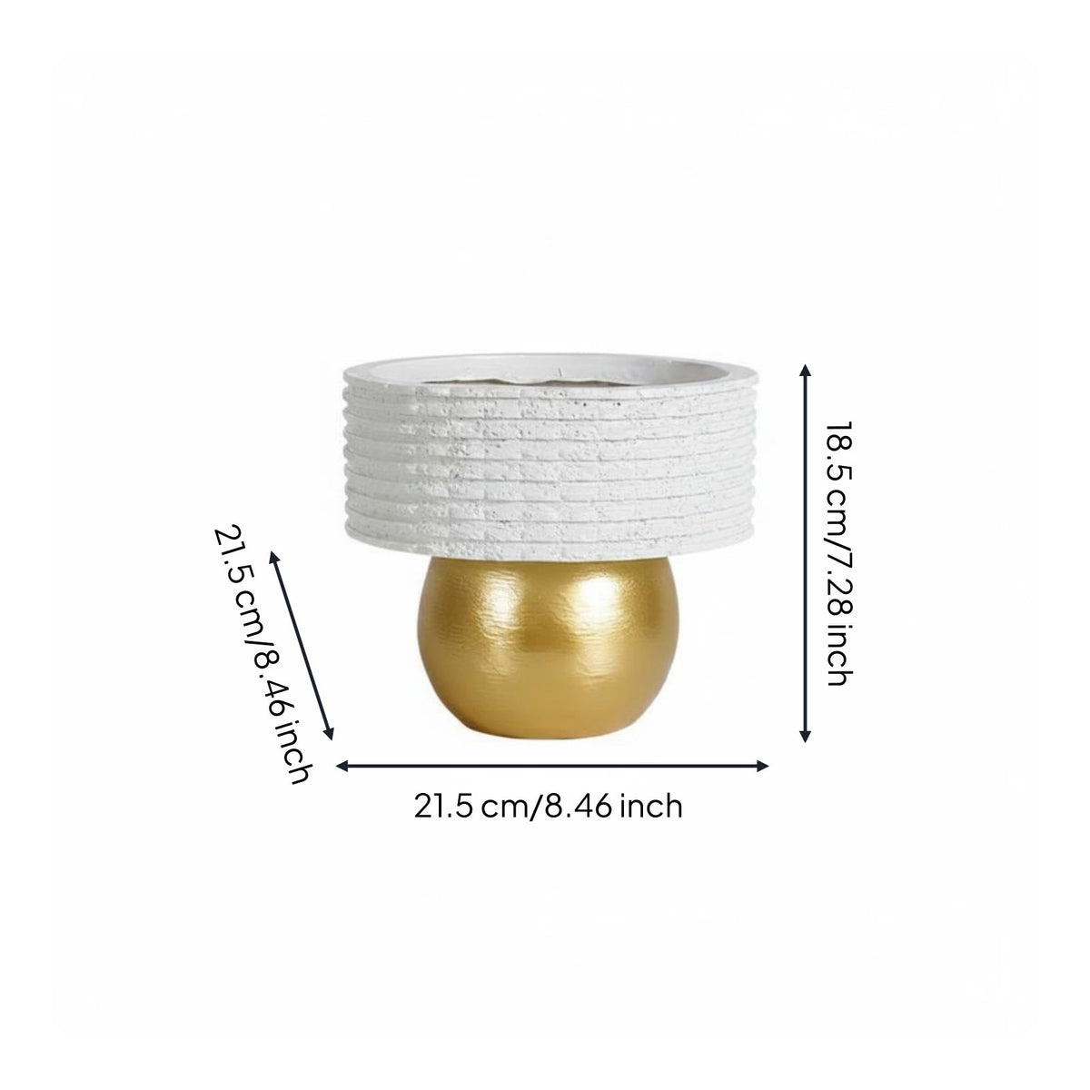 Gold Hollow Vase Glossy Finish Home Decor Easy to Clean for Hotel