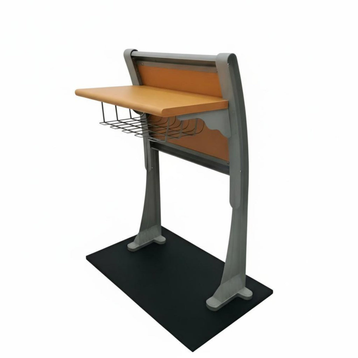 Lecture Hall Row Chair, Fixed Auditorium Seating, Aluminum Alloy Frame