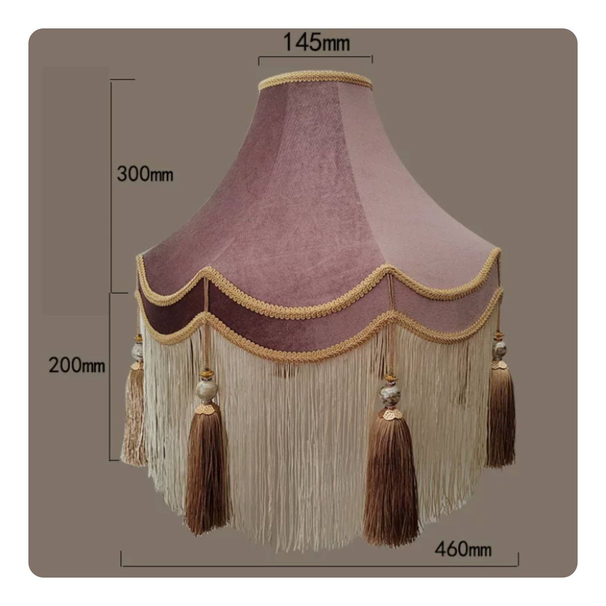 Floor Lamp Shade French Country Design Tassel Lampshade Decorative Tassels