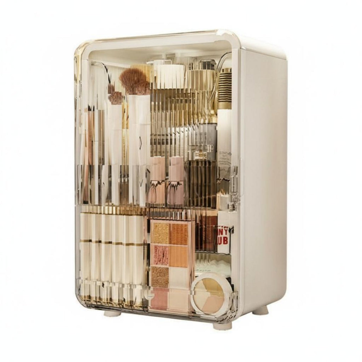 Desktop Vanity Case with Drawers Transparent Lid Makeup holder long-lasting for Adults