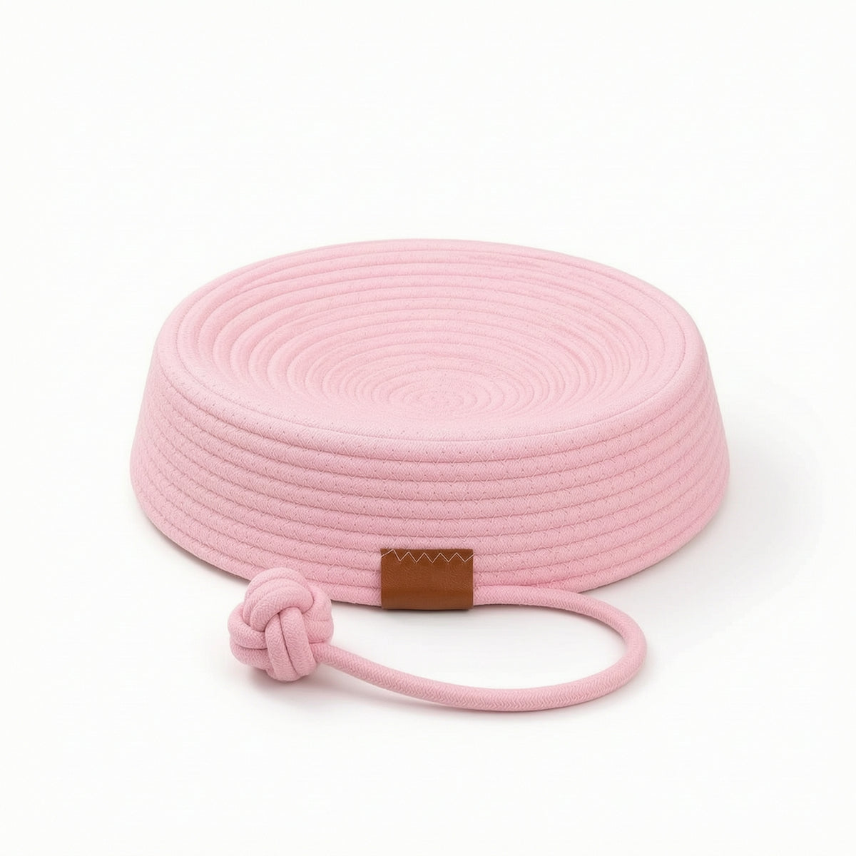 Pet Bed with Toy Ball Breathable Woven Cat Nest Scratch-Resistant for Kittens