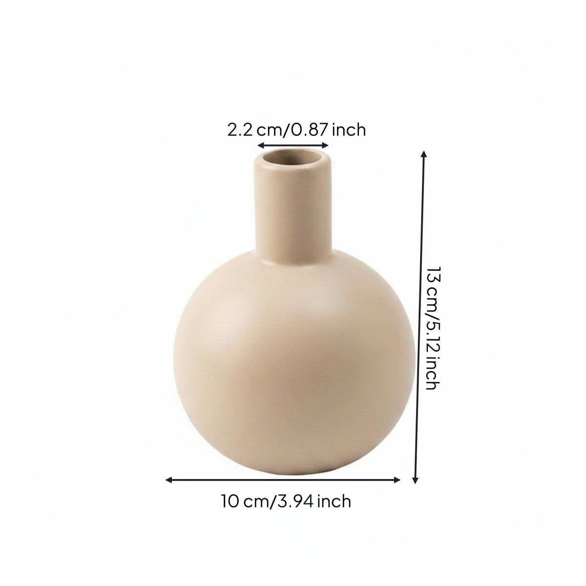 Geometric Ceramic Vase Nordic Design Room Decor Highlight Matte Finish Home Decor for Entrance
