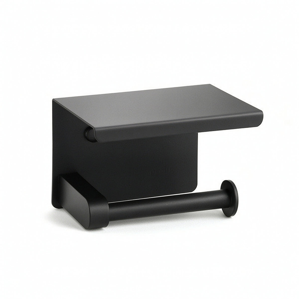 Bathroom Tissue Holder with Shelf Space-Saving Hardware Modern for Powder Room