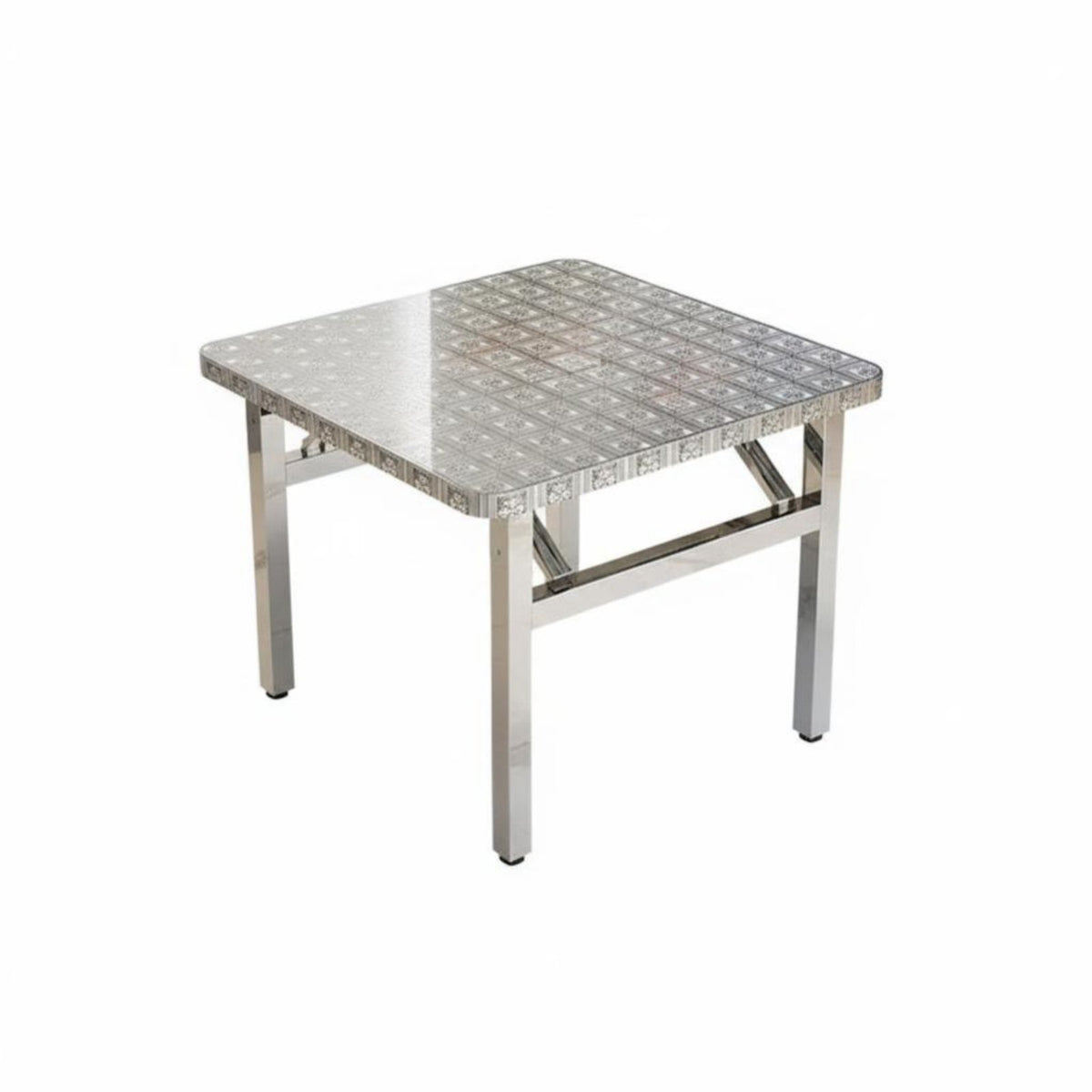 Rectangular Foldable Table Foldable Portable Furniture Space-Saving Sturdy-Duty for Students, Camping, Outsideside Door Meal