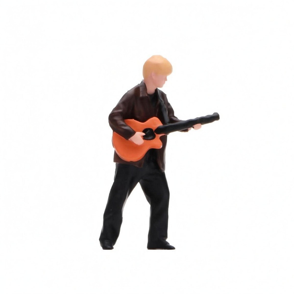 1/64 Scale Guitarist Figurine Craft Model Hand-Painted Guitarist Miniature Fragile 1/64 Scale Figurine