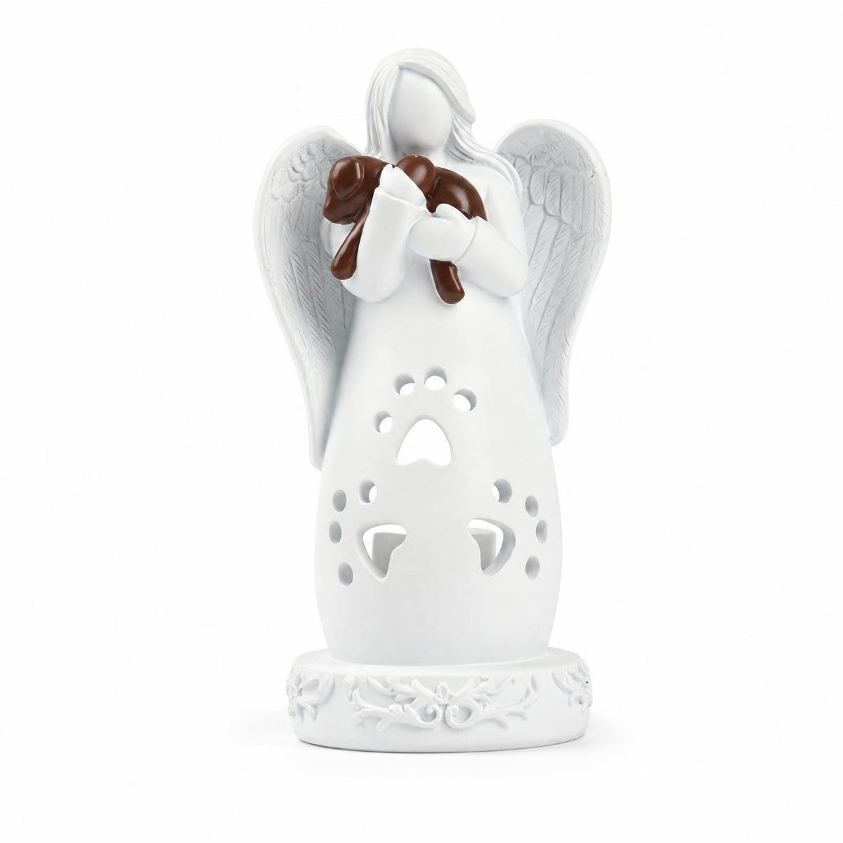 Resin Angel with Wings Intricate Remembrance Statue Indoor for Mantelpiece