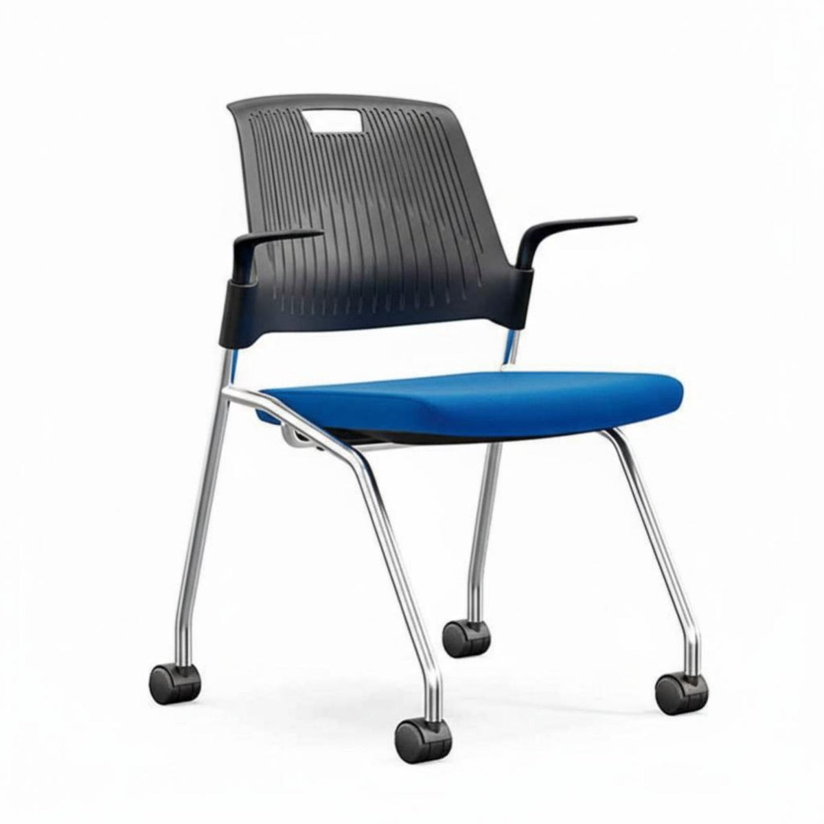Wheeled Training Chair with Backrest Hook Mobile Away Fromice Furniture Soft