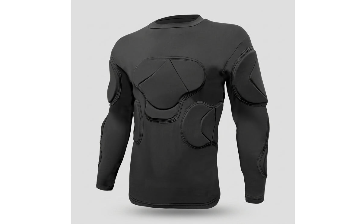 Goalkeeper Shirt with Shoulder and Elbow Padding Breathable Goalkeeper Padded Shirt Quick-Dry Apparel for Goalkeepers