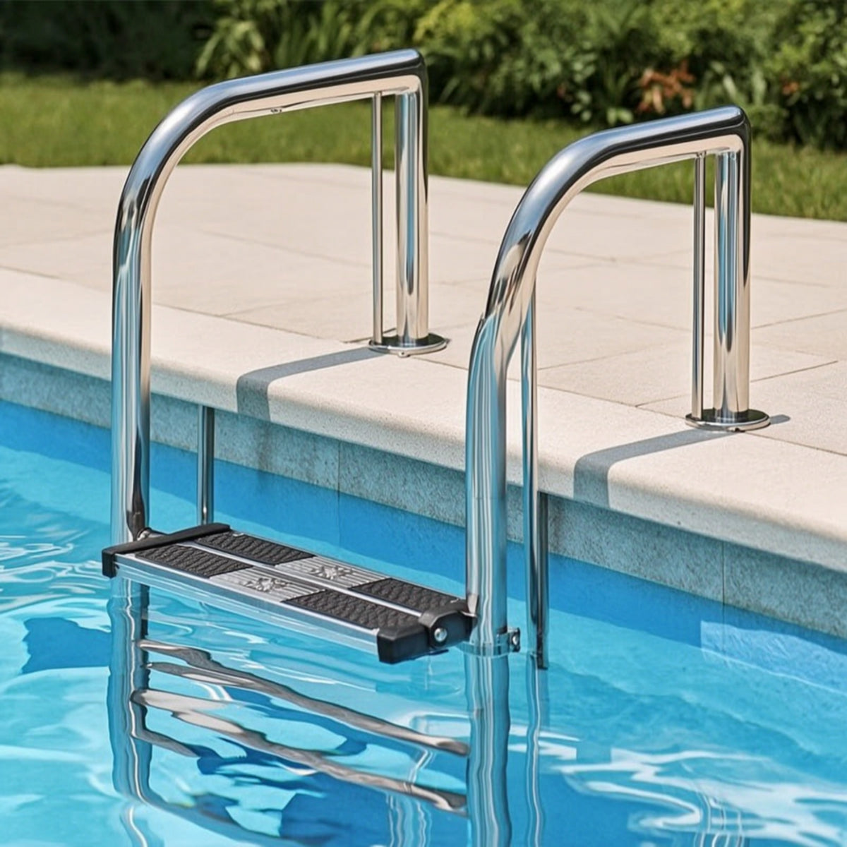 Stainless Steel Pool Ladder Step Corrosion-Resistant Pool Ladder Step Heavy Duty Universal