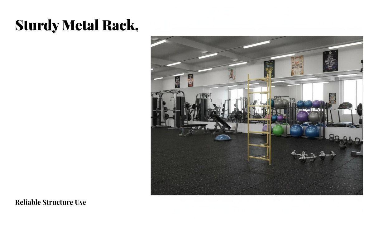 Space-Saving Design Half Balance Ball Storage Rack Steel Frame Construction Balance Ball Storage Rack Stable Structure Large Capacity for Fitness Studio