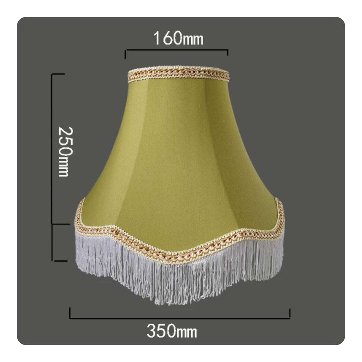 Textile Lamp Shade Fringe Trim Tassel Lampshade Vintage for Hotel Room