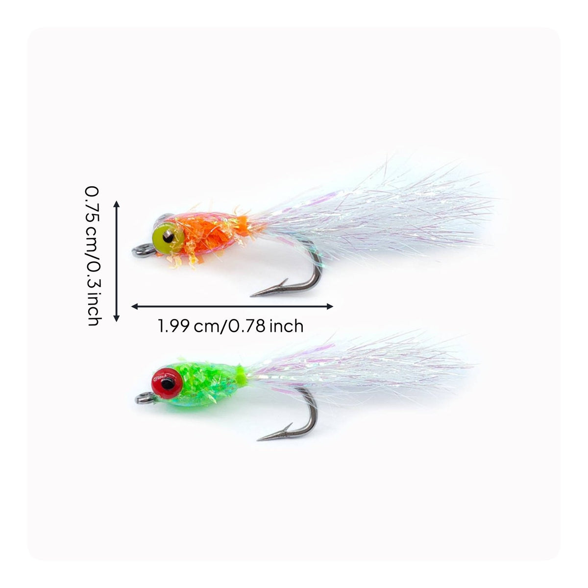 Dumbbell Eye Fishing Fly Hook Hand Tied Fly Lure High Strength