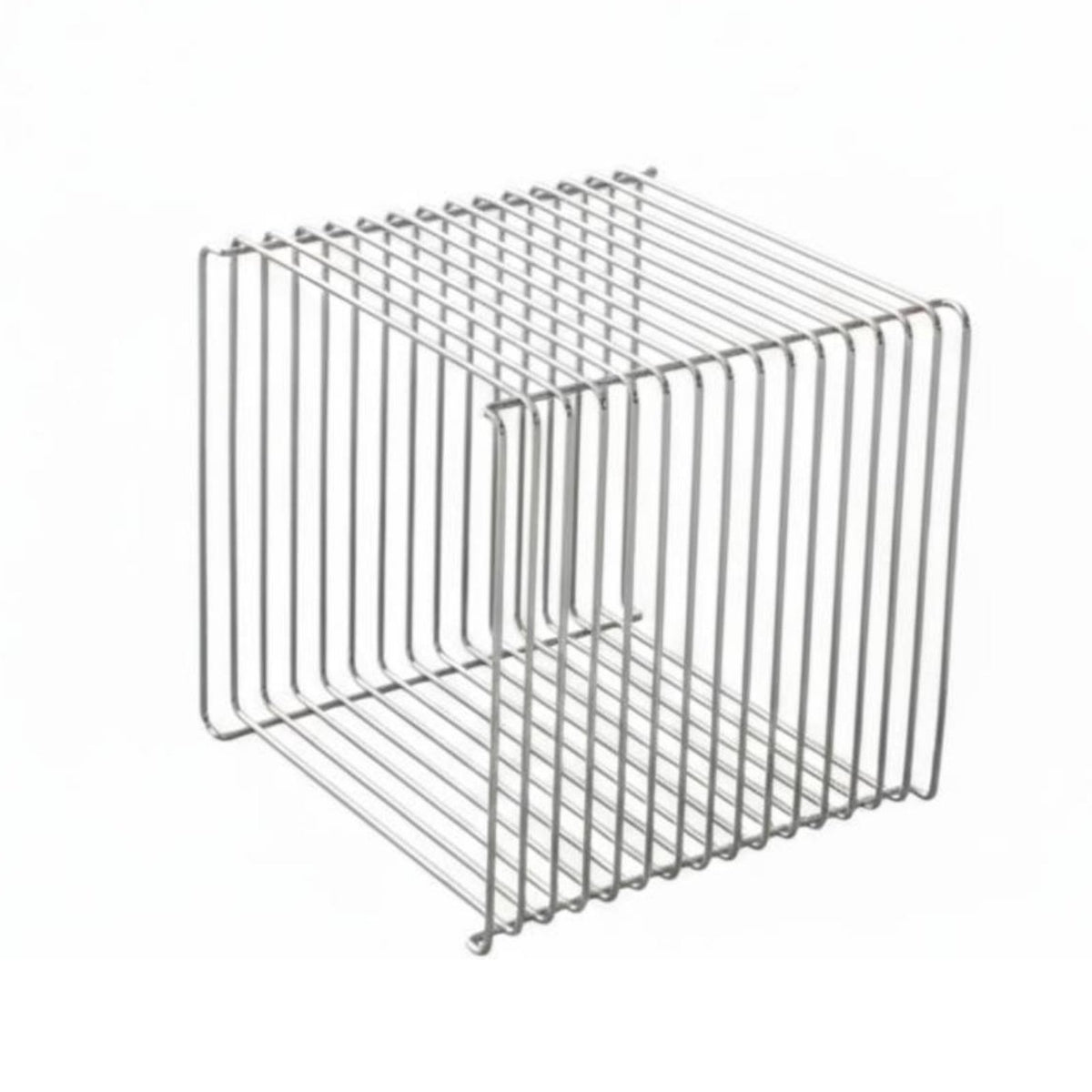 Wavy Metal Stand Minimalist Design Slim highlight Table with Storage for Homeowners