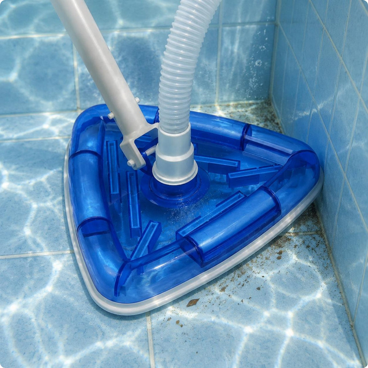 Triangular Vacuum Head Heavy Duty Transparent Pool Vacuum Head Easy to Clean