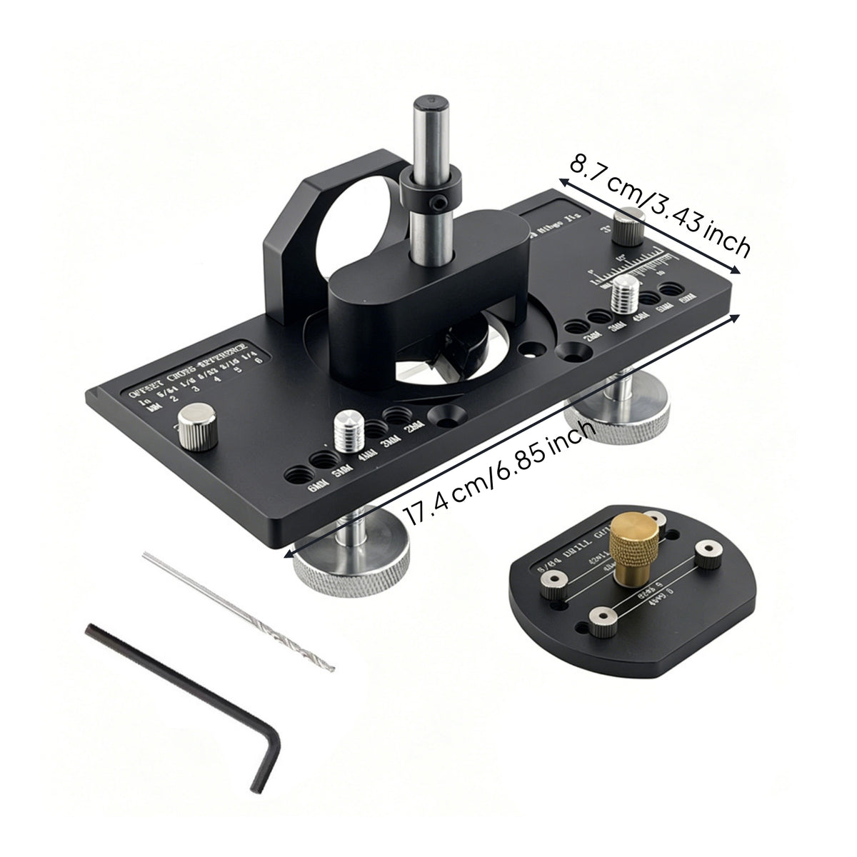 Cabinet Hinge Jig Adjustable Concealed Hinge Drilling All Metal