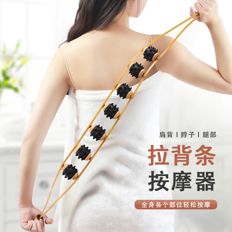 Manual Roller Massager for Back, Shoulder, Neck, and Spine
