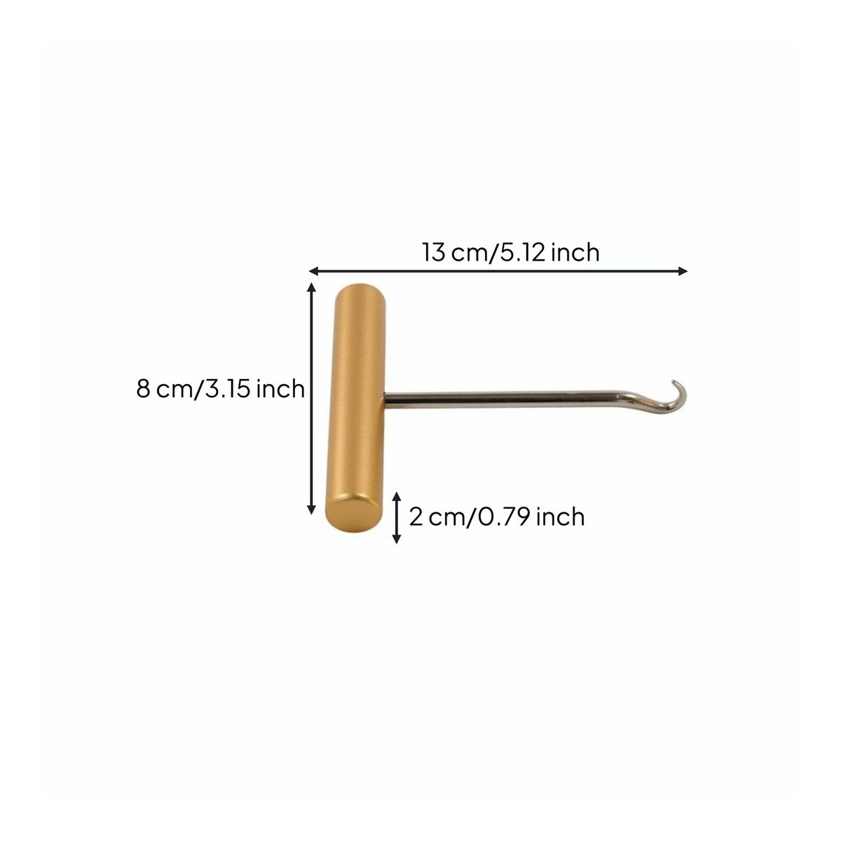 T Hook Stringing Tool Long-Lasting Badminton Stringing Hook Precise Control