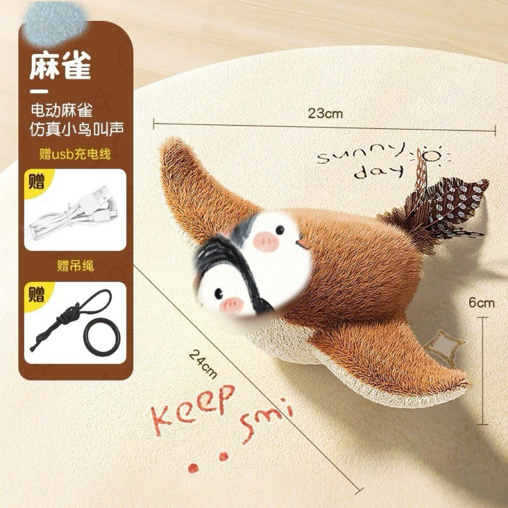 Dog Toy Squeaky Shaking Bird for Small Dogs Puppies Teddy Washable Durable Self-Entertainment