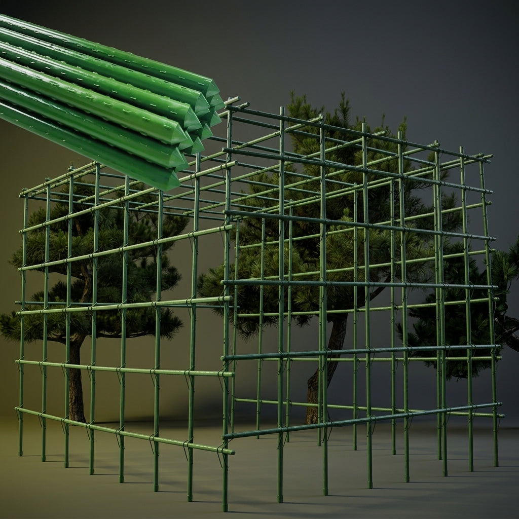 Garden Trellis for Outdoor Plants and Climbing Plants, Heavy Duty Garden Stakes with Steel Core, Rustproof Support for Potted Plants, 60cm 8mm