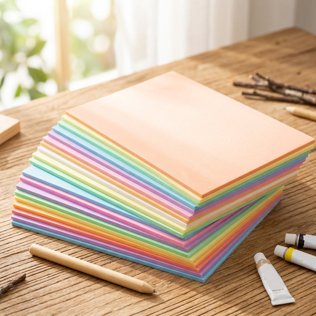 A4 Blow Molding Cardboard Art Ink Printmaking Tool Kit for Kids DIY Engraving Complete Material Pack 4mm High-Density Thickened Colored Foam Board for Primary School Students