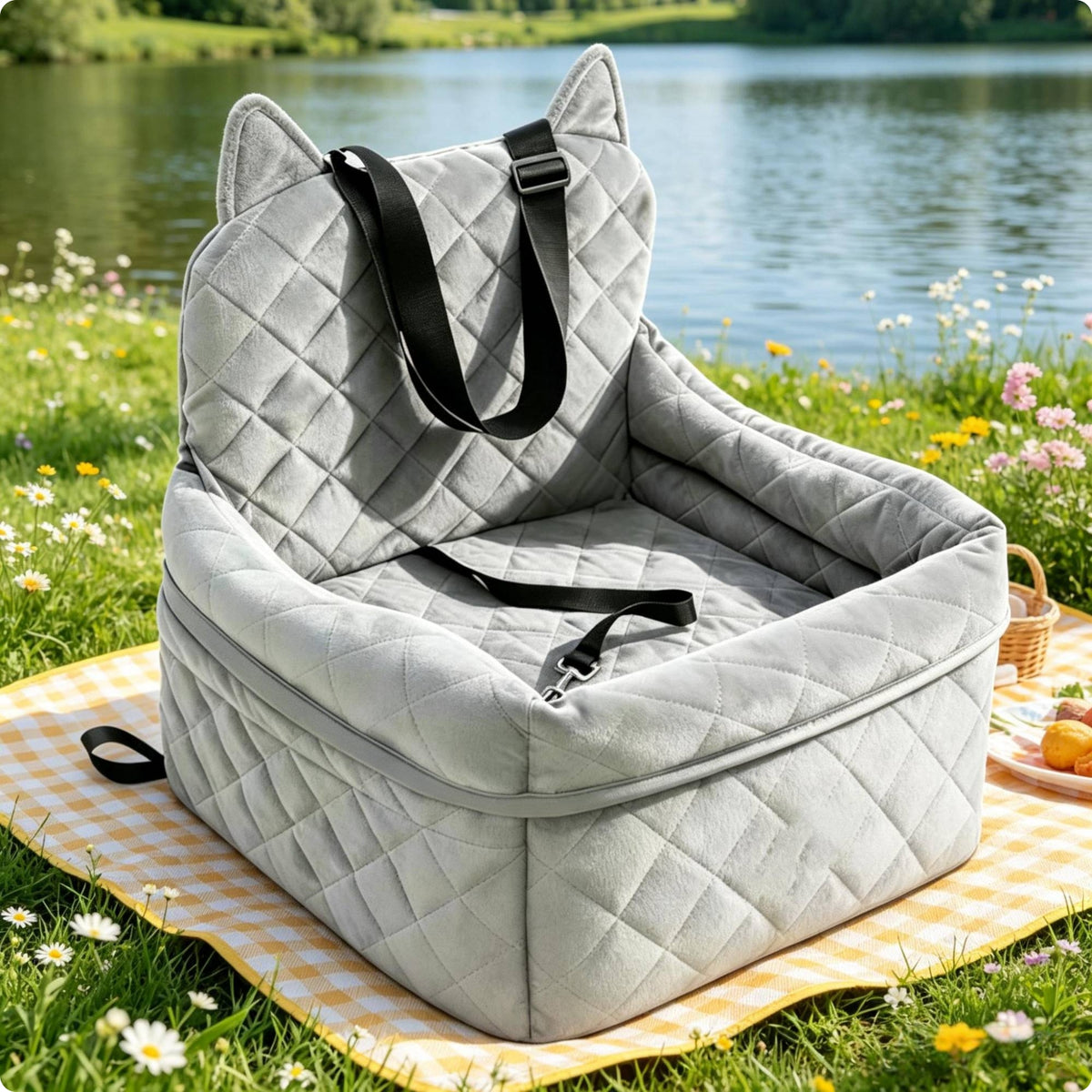 Dog Car Seat Bed Cozy Car Dog Bed Quilted for Dogs