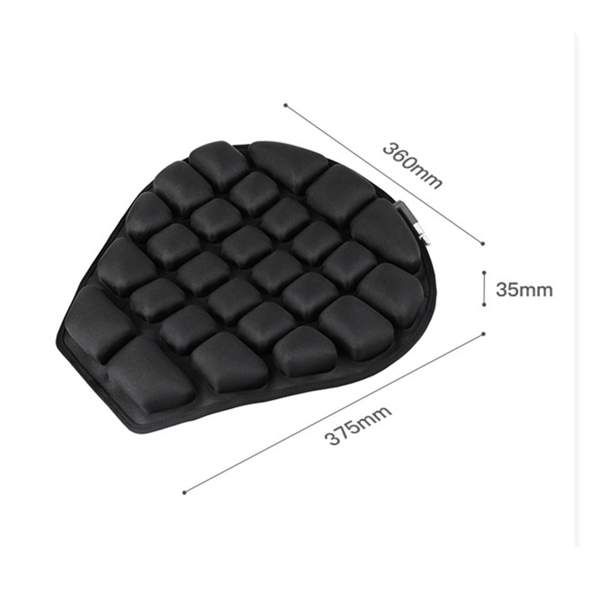 Motorcycle Air Seat Cushion Breathable Vehicle Accessory Non-Slip Bottom
