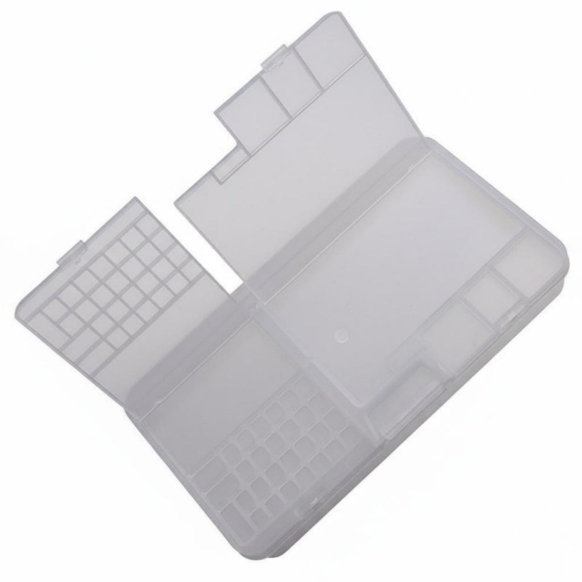 Transparent Compartment Case With Lid Parts Container Portable for Craft Room