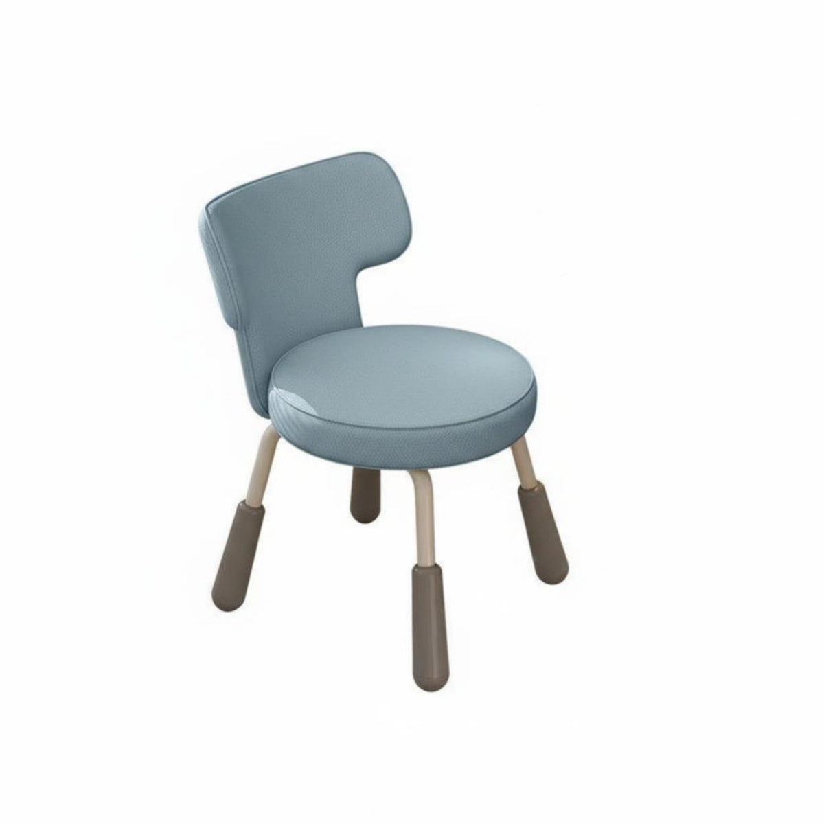 Armless rotating Chair Support Armless Upholstered Caster Chair for Adults